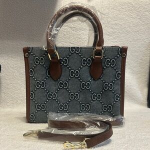 Gucci Brown and Black Tote Bag